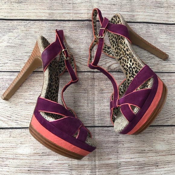 Jessica Simpson Shoes - Jessica Simpson Autumn Suede Sandal Platform Heel